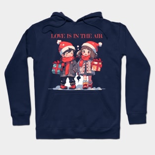 Christmas couple - Love is in the air Hoodie